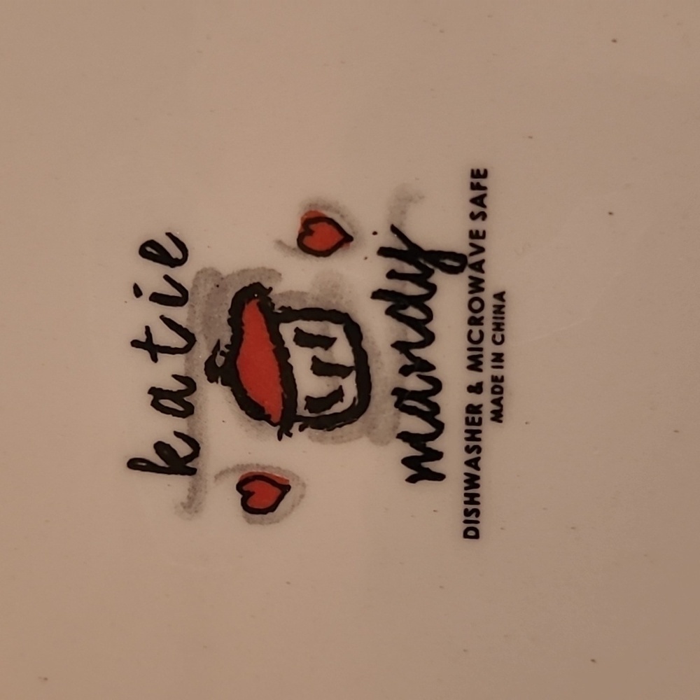 KATIE MANDY 'Follow Your Heart' Lidded Ceramic Canister/Cookie Jar With Handles - Picture 10 of 15